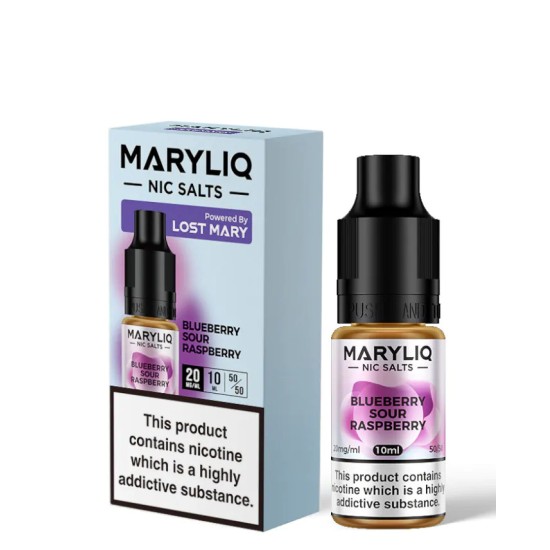 MARYLIQ Lost Mary Nic Salts - Blueberry Sour Raspberry 20mg