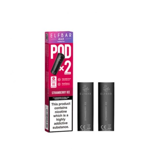 Elfbar 4-in-1 Prefilled Pods 2pk - Strawberry Ice 