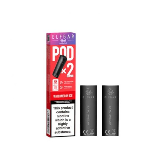 Elfbar 4-in-1 Prefilled Pods 2pk - Watermelon Ice