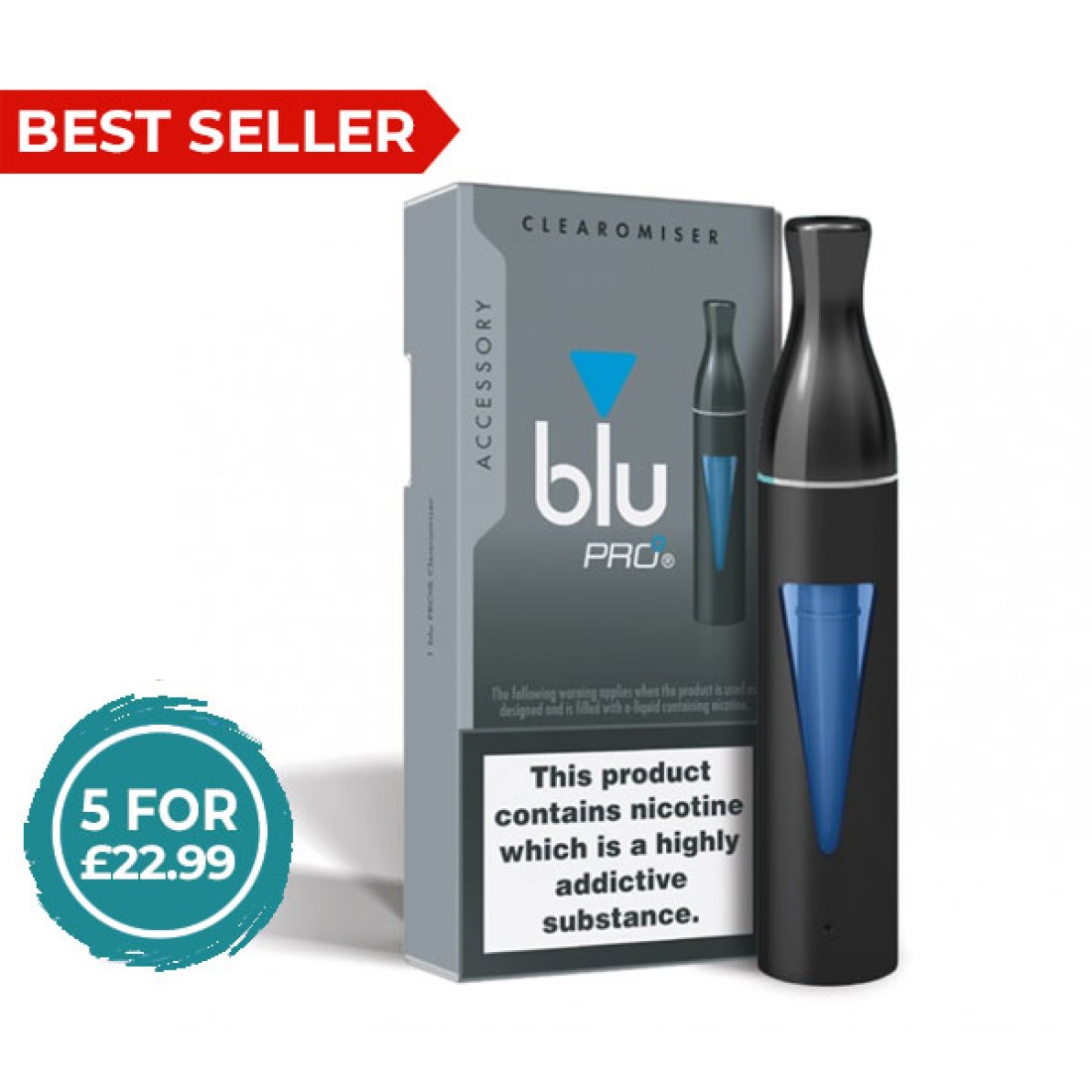 Blu Pro Clearomiser 5 Pack Bundle Vape Kits Eliquids Next Day Delivery